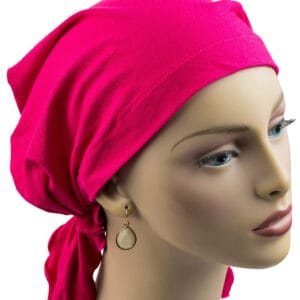 Headscarf cotton hot pink