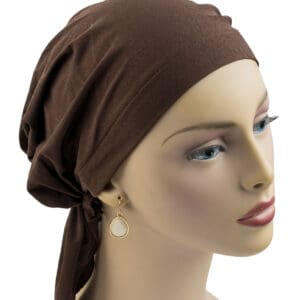 Headscarf lycra brown